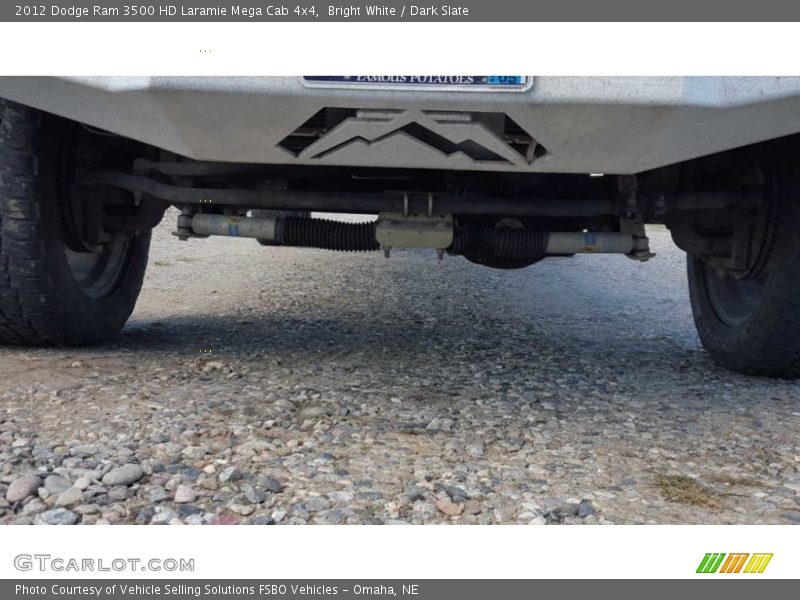 Bright White / Dark Slate 2012 Dodge Ram 3500 HD Laramie Mega Cab 4x4