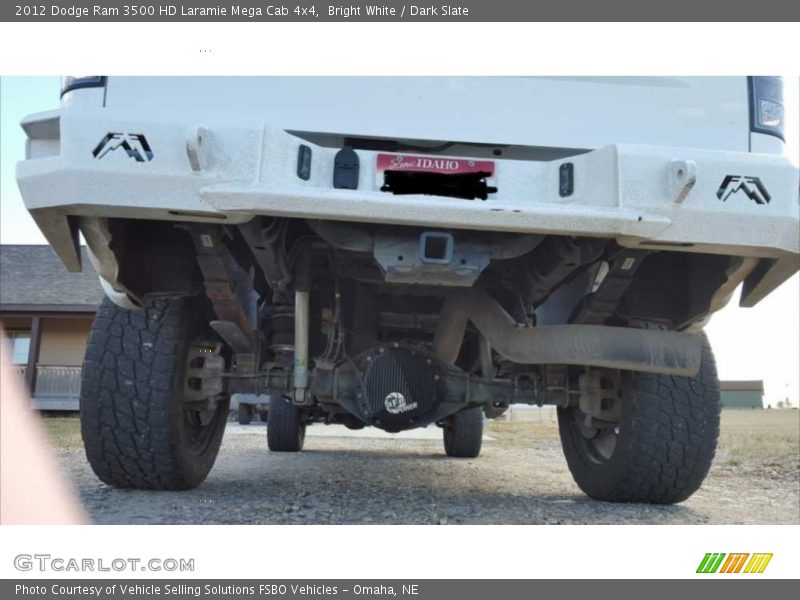 Bright White / Dark Slate 2012 Dodge Ram 3500 HD Laramie Mega Cab 4x4