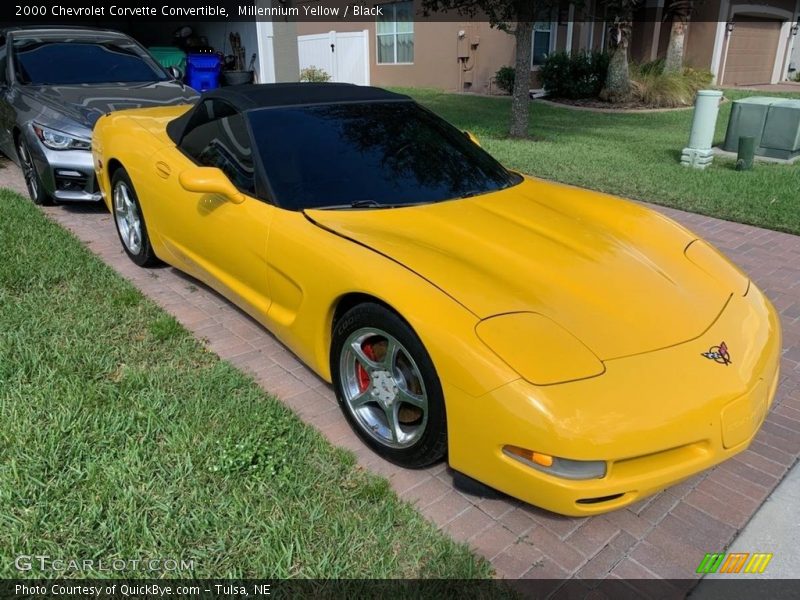 Millennium Yellow / Black 2000 Chevrolet Corvette Convertible