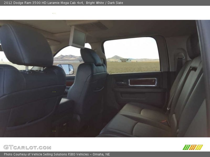 Bright White / Dark Slate 2012 Dodge Ram 3500 HD Laramie Mega Cab 4x4