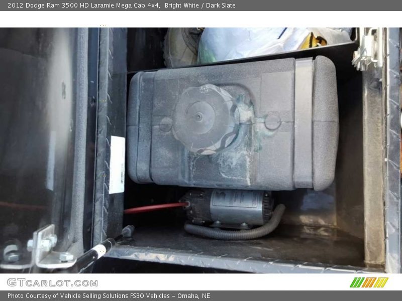 Bright White / Dark Slate 2012 Dodge Ram 3500 HD Laramie Mega Cab 4x4