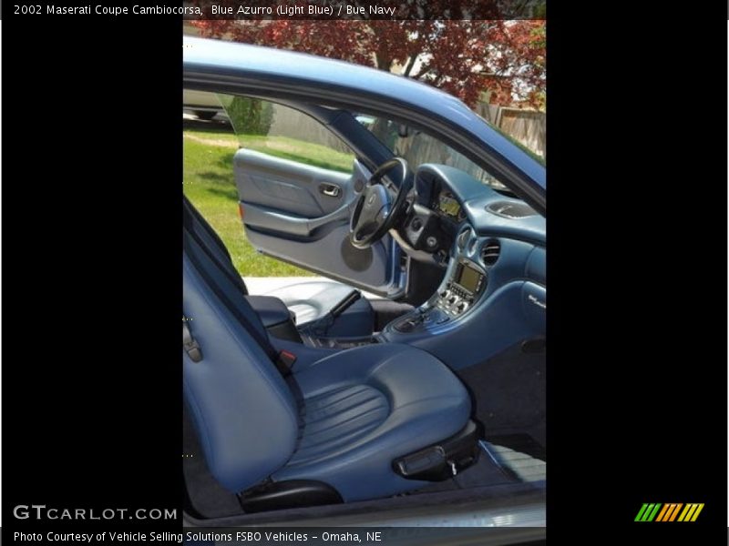 Blue Azurro (Light Blue) / Bue Navy 2002 Maserati Coupe Cambiocorsa