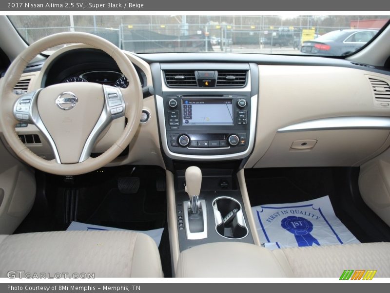 Super Black / Beige 2017 Nissan Altima 2.5 SV