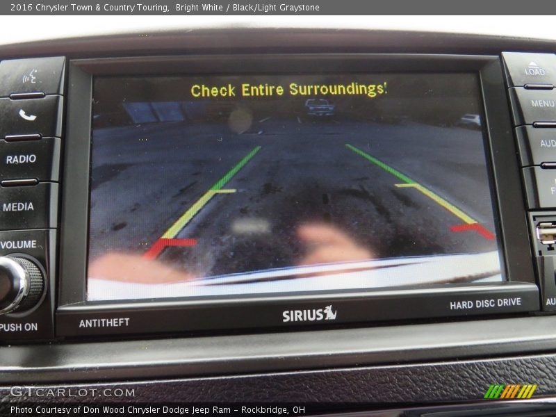 Bright White / Black/Light Graystone 2016 Chrysler Town & Country Touring