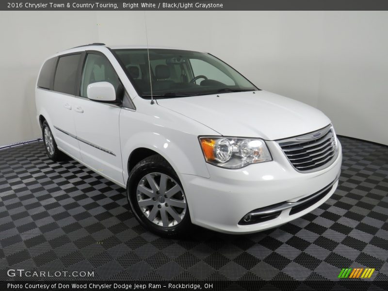 Bright White / Black/Light Graystone 2016 Chrysler Town & Country Touring