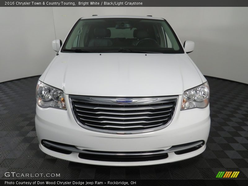 Bright White / Black/Light Graystone 2016 Chrysler Town & Country Touring