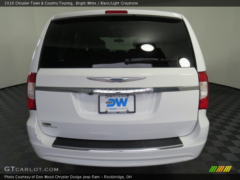 Bright White / Black/Light Graystone 2016 Chrysler Town & Country Touring