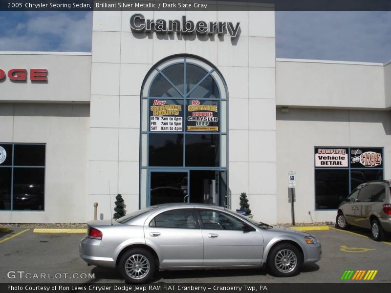 Brilliant Silver Metallic / Dark Slate Gray 2005 Chrysler Sebring Sedan