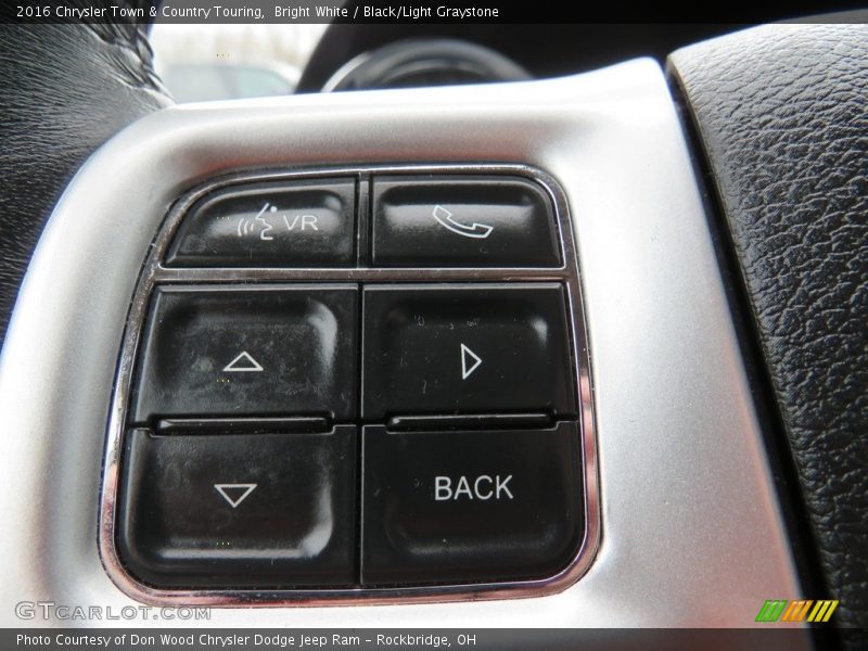 Bright White / Black/Light Graystone 2016 Chrysler Town & Country Touring