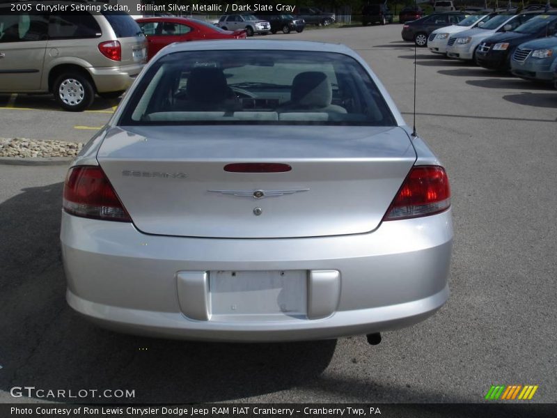 Brilliant Silver Metallic / Dark Slate Gray 2005 Chrysler Sebring Sedan
