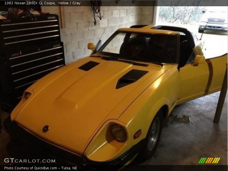 Yellow / Gray 1983 Nissan 280ZX GL Coupe