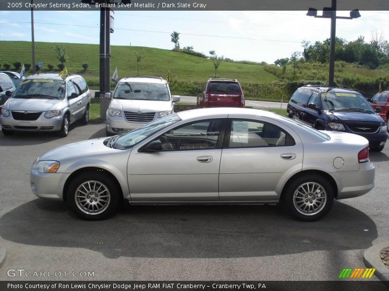 Brilliant Silver Metallic / Dark Slate Gray 2005 Chrysler Sebring Sedan