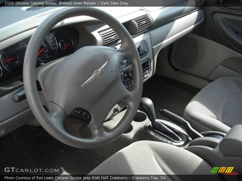Brilliant Silver Metallic / Dark Slate Gray 2005 Chrysler Sebring Sedan