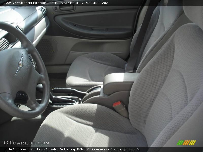 Brilliant Silver Metallic / Dark Slate Gray 2005 Chrysler Sebring Sedan