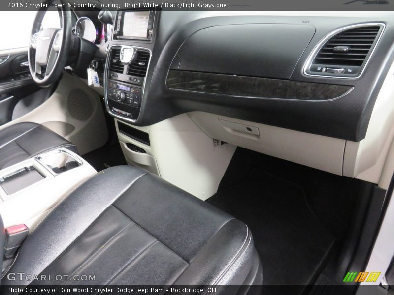 Bright White / Black/Light Graystone 2016 Chrysler Town & Country Touring