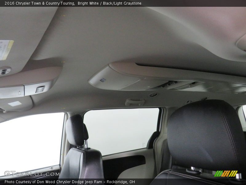 Bright White / Black/Light Graystone 2016 Chrysler Town & Country Touring