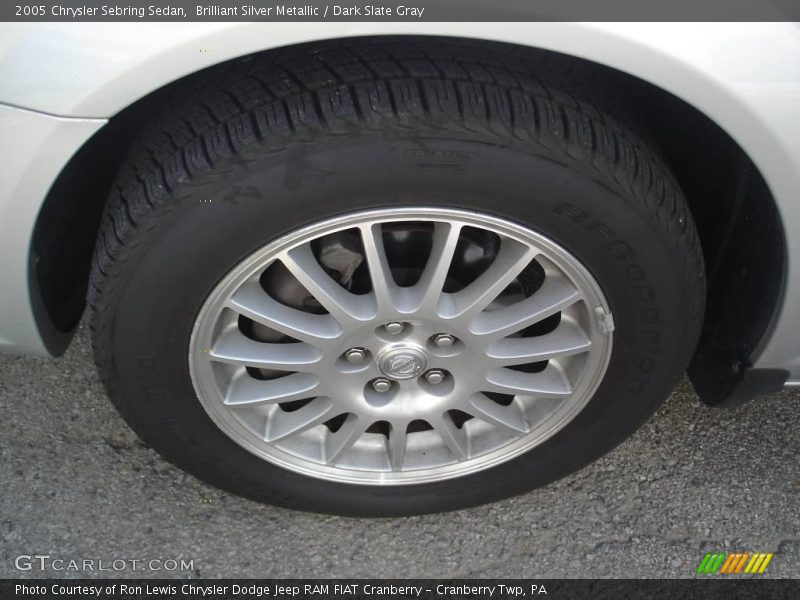 Brilliant Silver Metallic / Dark Slate Gray 2005 Chrysler Sebring Sedan