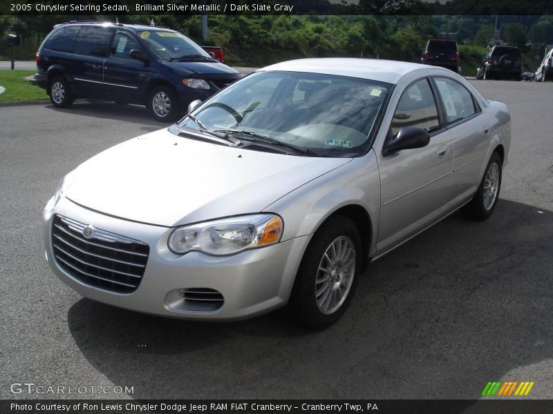 Brilliant Silver Metallic / Dark Slate Gray 2005 Chrysler Sebring Sedan