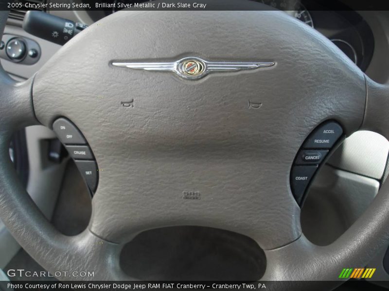Brilliant Silver Metallic / Dark Slate Gray 2005 Chrysler Sebring Sedan