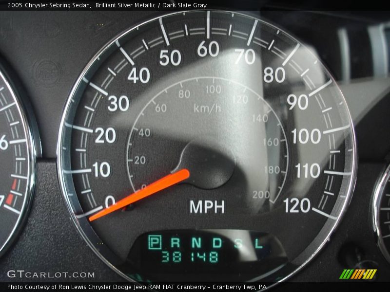 Brilliant Silver Metallic / Dark Slate Gray 2005 Chrysler Sebring Sedan