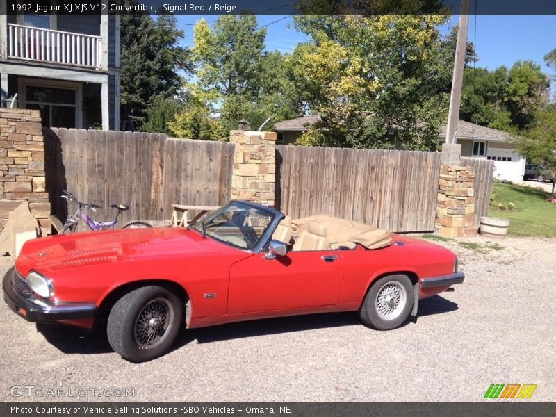  1992 XJ XJS V12 Convertible Signal Red