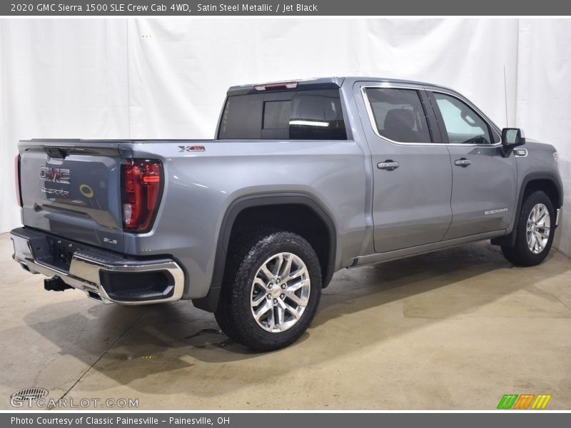Satin Steel Metallic / Jet Black 2020 GMC Sierra 1500 SLE Crew Cab 4WD