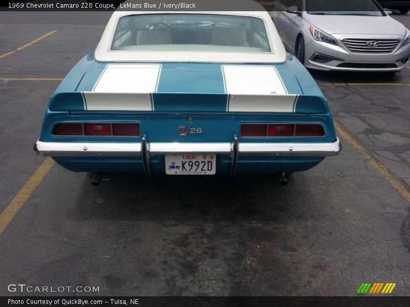LeMans Blue / Ivory/Black 1969 Chevrolet Camaro Z28 Coupe