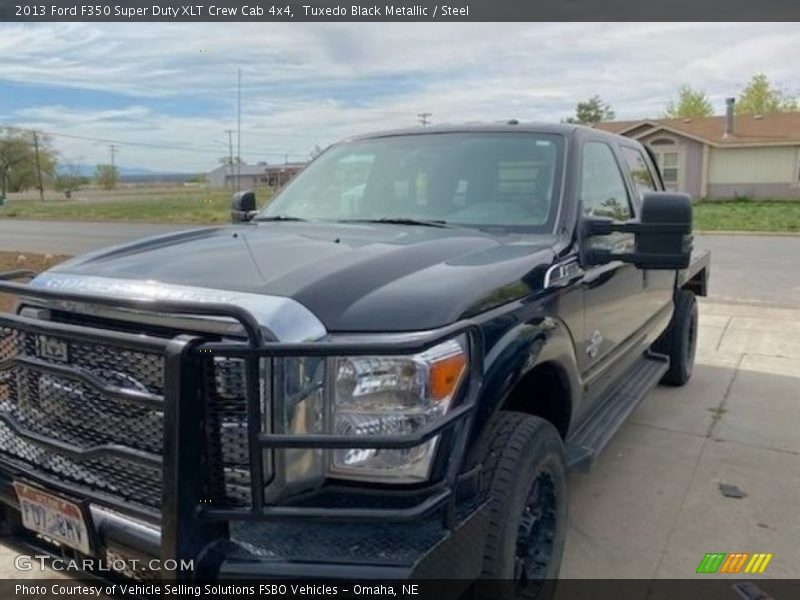 Tuxedo Black Metallic / Steel 2013 Ford F350 Super Duty XLT Crew Cab 4x4