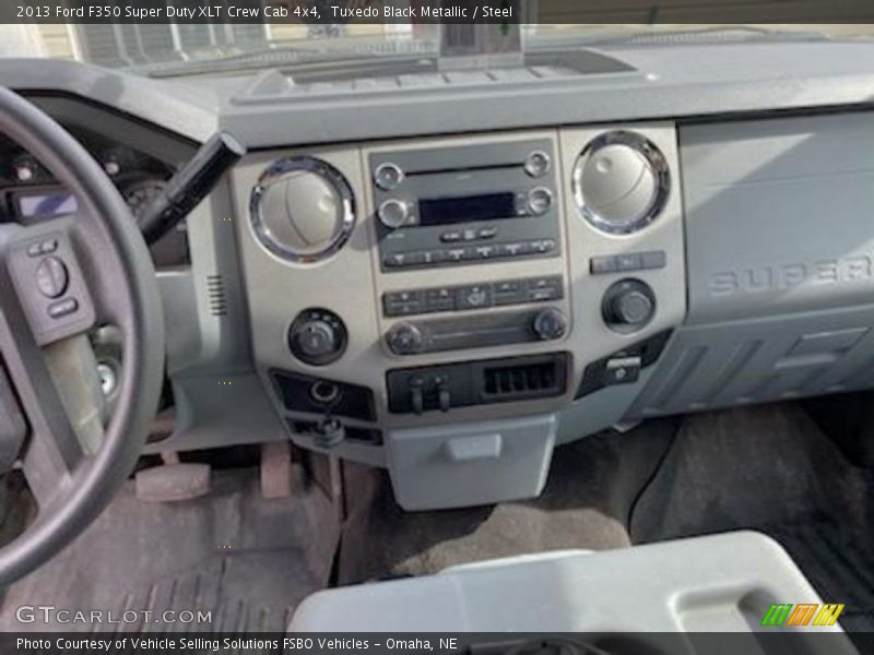 Tuxedo Black Metallic / Steel 2013 Ford F350 Super Duty XLT Crew Cab 4x4