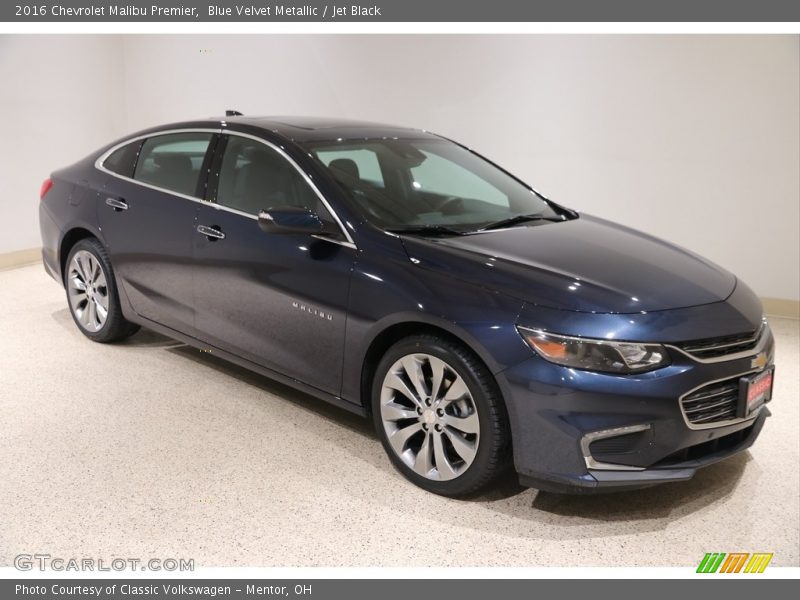 Blue Velvet Metallic / Jet Black 2016 Chevrolet Malibu Premier