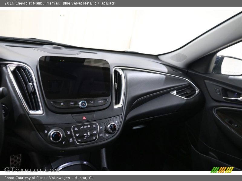 Blue Velvet Metallic / Jet Black 2016 Chevrolet Malibu Premier