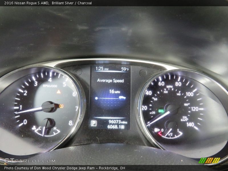 Brilliant Silver / Charcoal 2016 Nissan Rogue S AWD