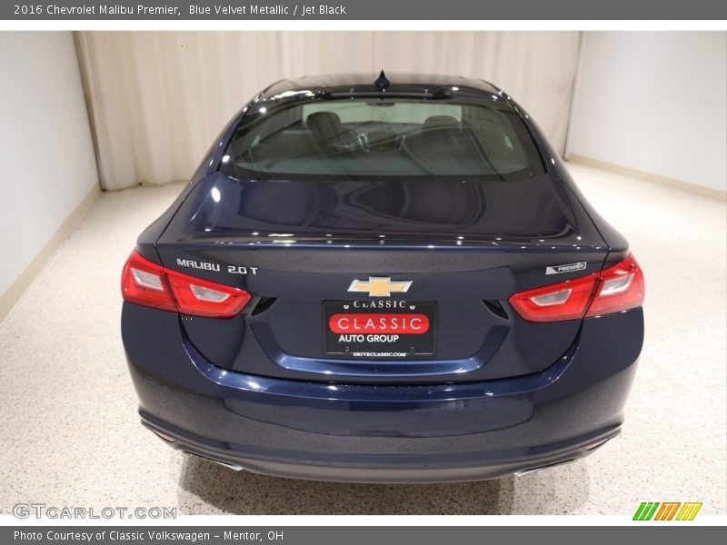 Blue Velvet Metallic / Jet Black 2016 Chevrolet Malibu Premier