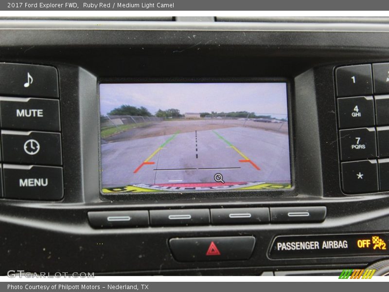 Ruby Red / Medium Light Camel 2017 Ford Explorer FWD