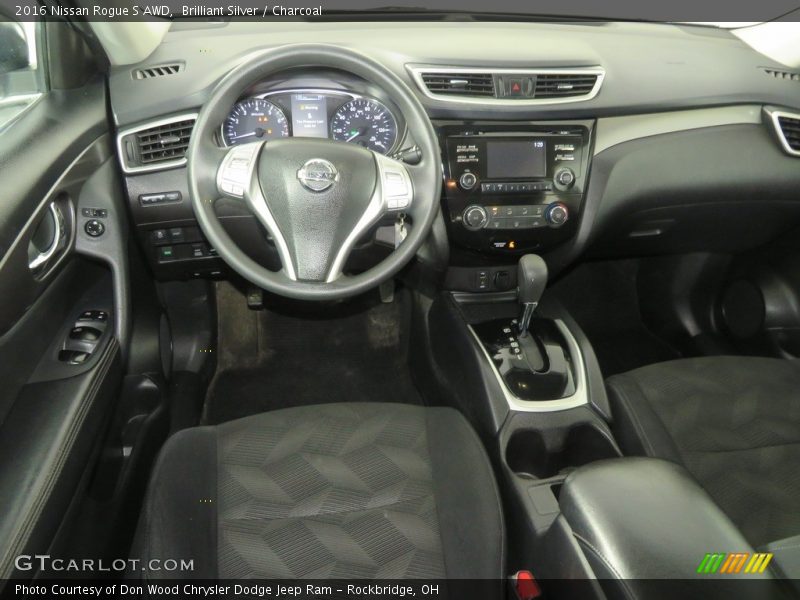 Brilliant Silver / Charcoal 2016 Nissan Rogue S AWD