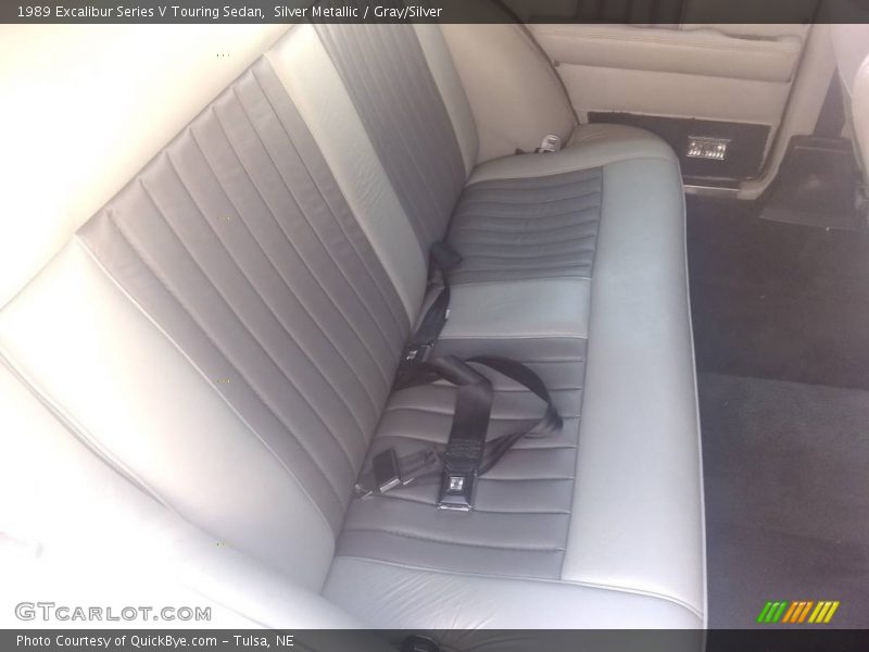 Rear Seat of 1989 Series V Touring Sedan