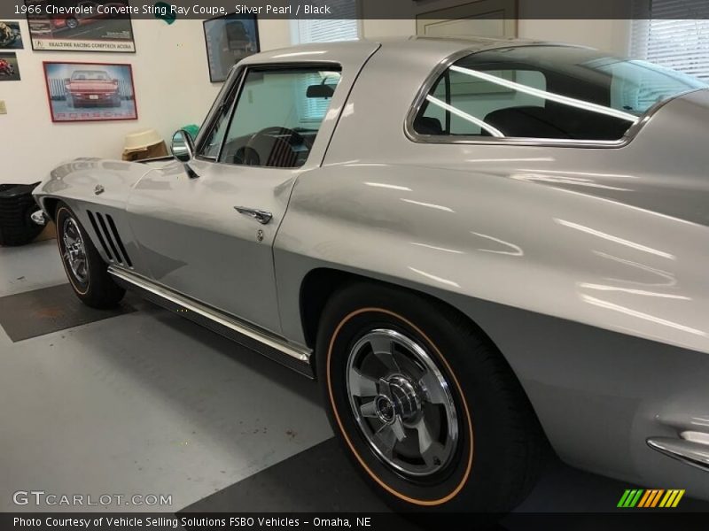 Silver Pearl / Black 1966 Chevrolet Corvette Sting Ray Coupe