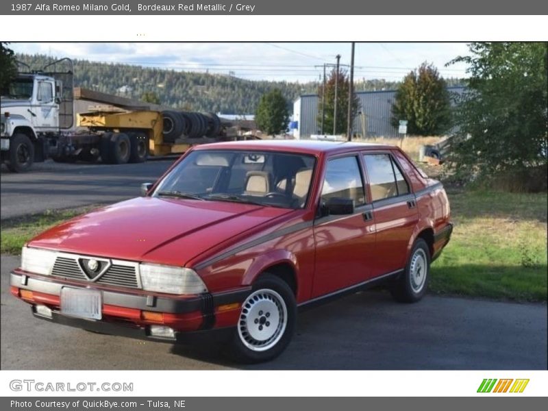 Front 3/4 View of 1987 Milano Gold