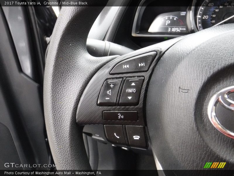 Graphite / Mid-Blue Black 2017 Toyota Yaris iA
