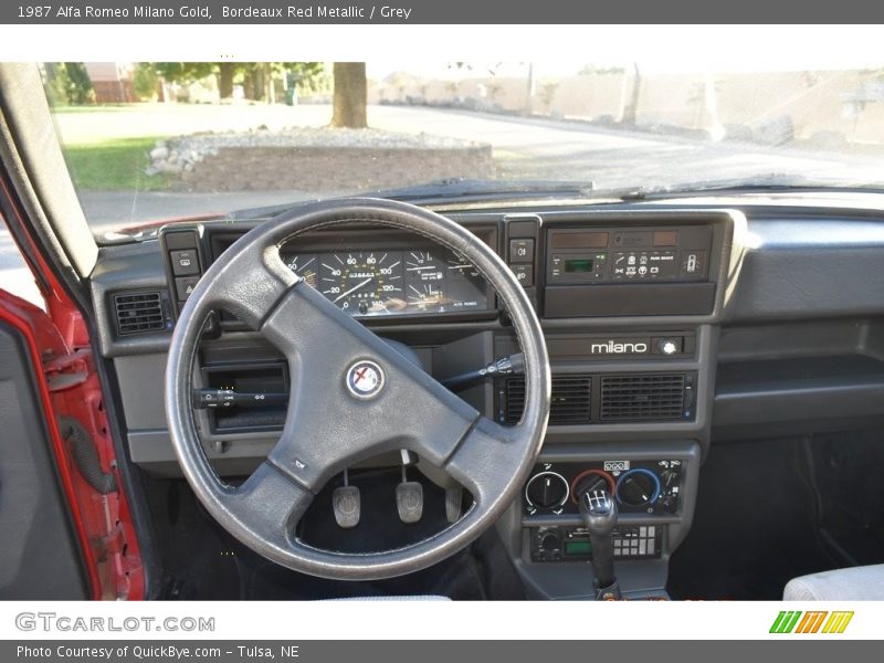 Dashboard of 1987 Milano Gold