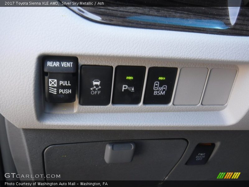 Silver Sky Metallic / Ash 2017 Toyota Sienna XLE AWD