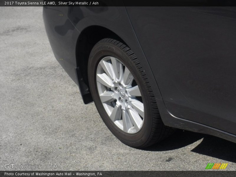 Silver Sky Metallic / Ash 2017 Toyota Sienna XLE AWD