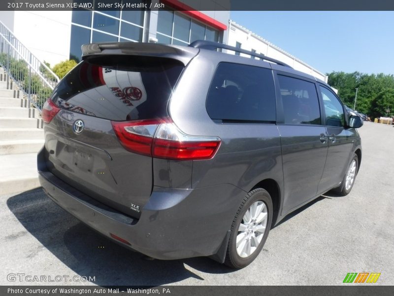 Silver Sky Metallic / Ash 2017 Toyota Sienna XLE AWD