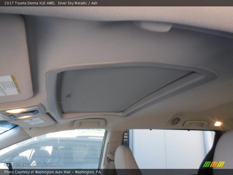 Silver Sky Metallic / Ash 2017 Toyota Sienna XLE AWD