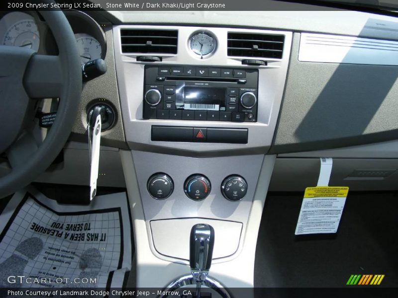 Stone White / Dark Khaki/Light Graystone 2009 Chrysler Sebring LX Sedan