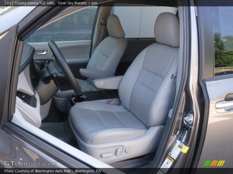 Silver Sky Metallic / Ash 2017 Toyota Sienna XLE AWD