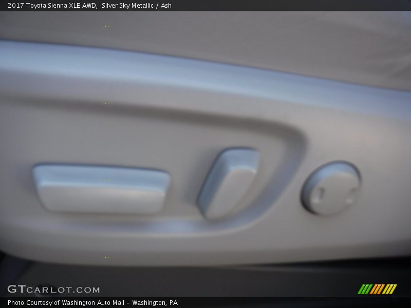 Silver Sky Metallic / Ash 2017 Toyota Sienna XLE AWD