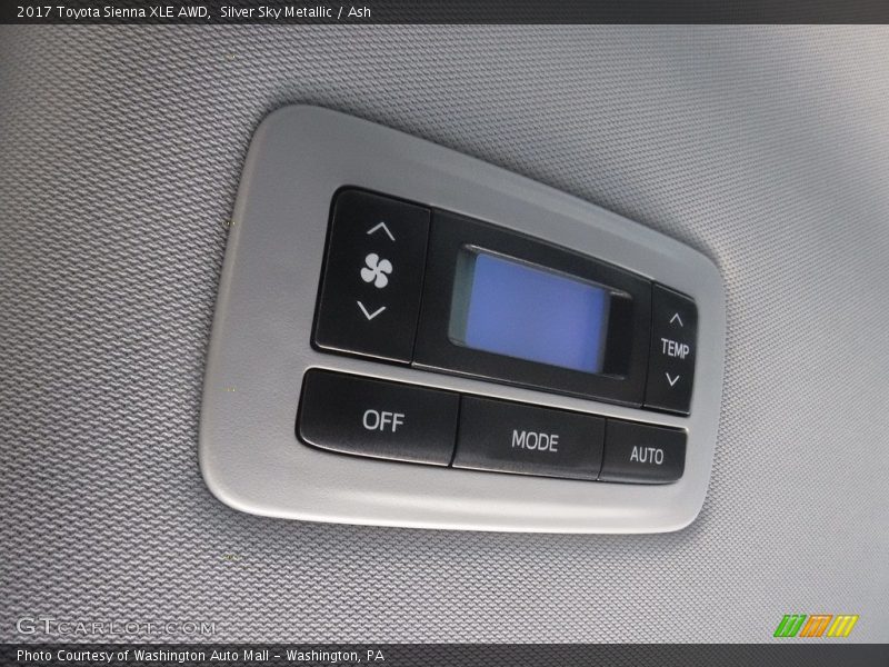 Silver Sky Metallic / Ash 2017 Toyota Sienna XLE AWD