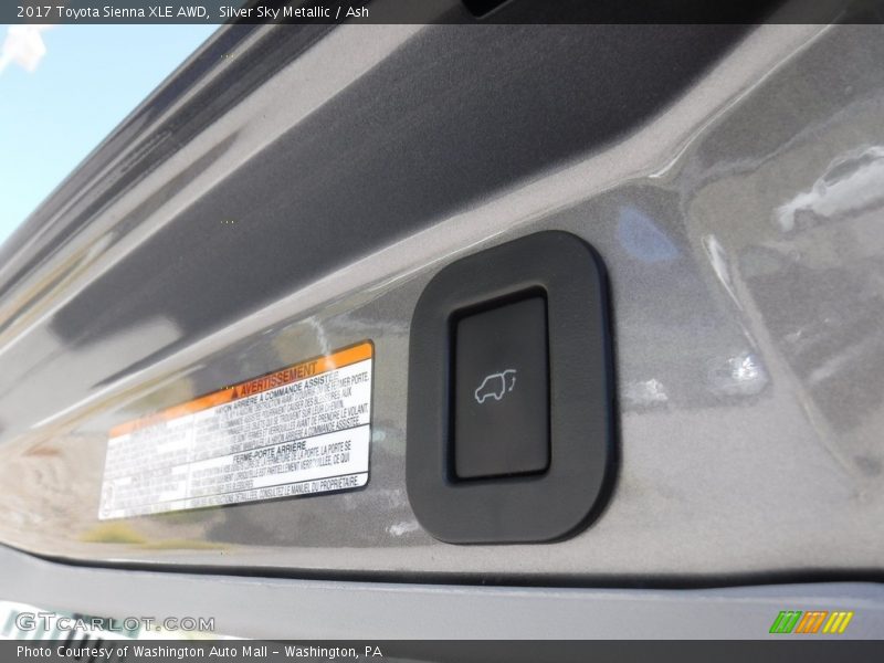 Silver Sky Metallic / Ash 2017 Toyota Sienna XLE AWD