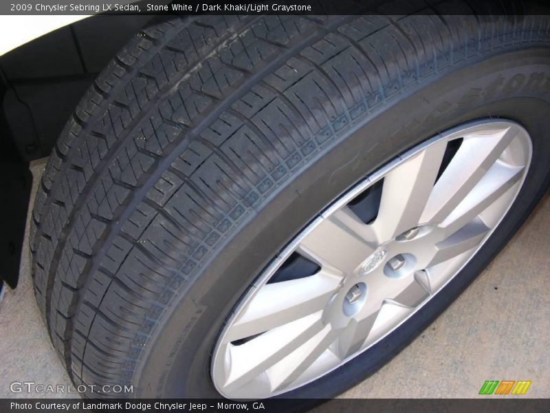 Stone White / Dark Khaki/Light Graystone 2009 Chrysler Sebring LX Sedan